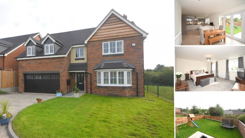 **NEW TO MARKET** A modern executive detached home with a rural outlook on a prestigous development in Yoxall