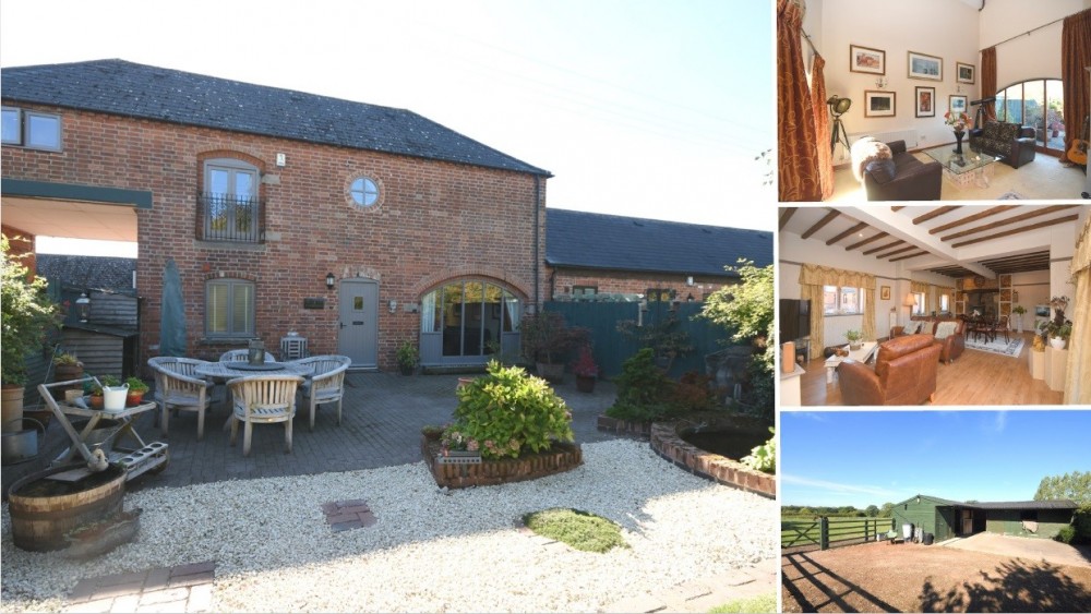 **NEW INSTRUCTION** A stunning barn conversion with stables and 4.3 Acres
