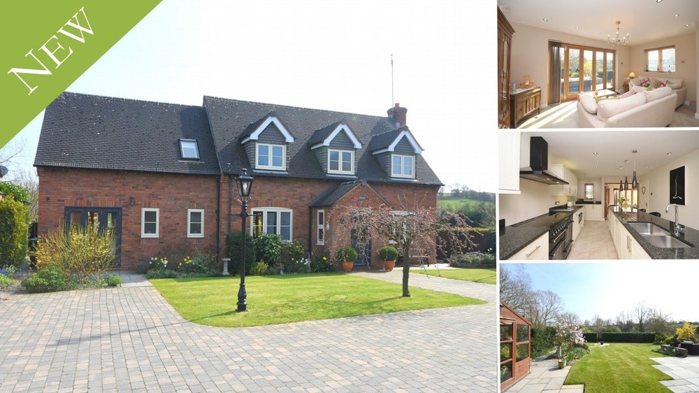 Superb specification, spacious interiors and south facing gardens in Newborough